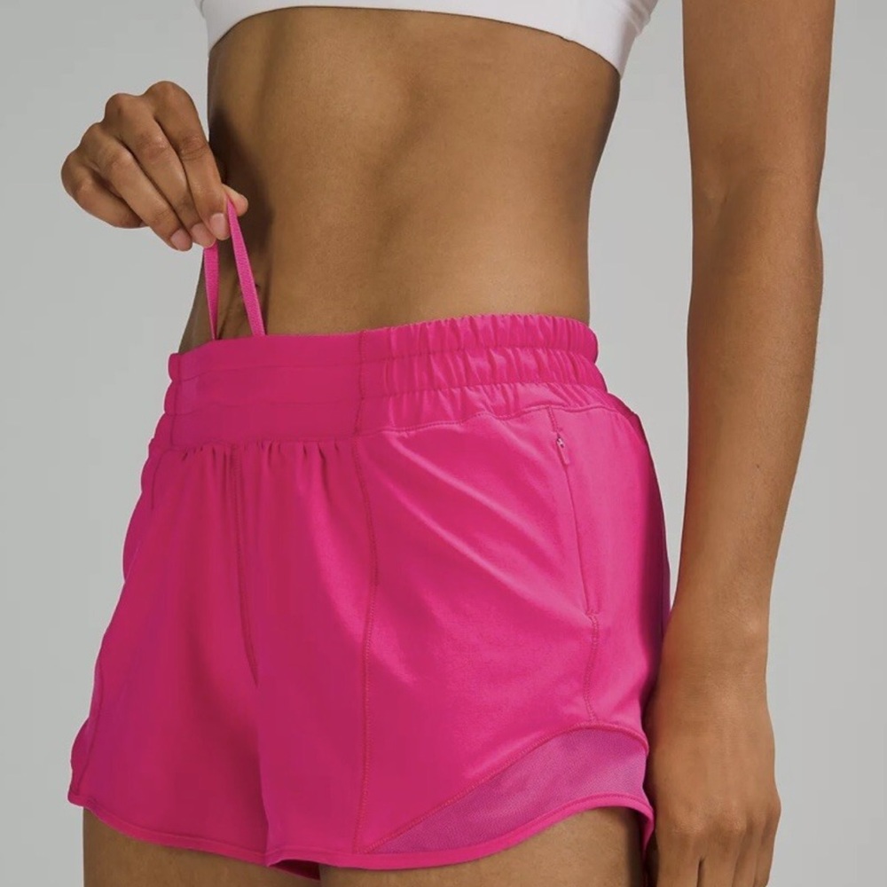Lululemon Athletica Pink Athletic Shorts 4” inseam lined